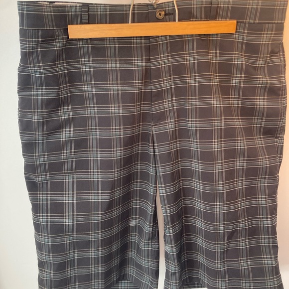 Greg Norman Collection Dark Gray Flat Front Shorts - Picture 5 of 13